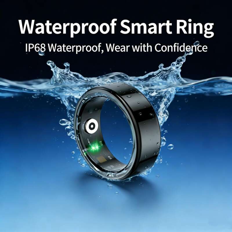 Smart Ring for Women Men,Fitness Tracker Ring with Heart Rate, Sleep Monitoring, Blood Oxygen, Step Counting for iOS and Android, No Subscription Fee,Waterproof(Silver, 9) - Image 4