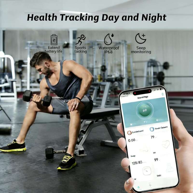 Smart Ring for Women Men,Fitness Tracker Ring with Heart Rate, Sleep Monitoring, Blood Oxygen, Step Counting for iOS and Android, No Subscription Fee,Waterproof(Silver, 9) - Image 5