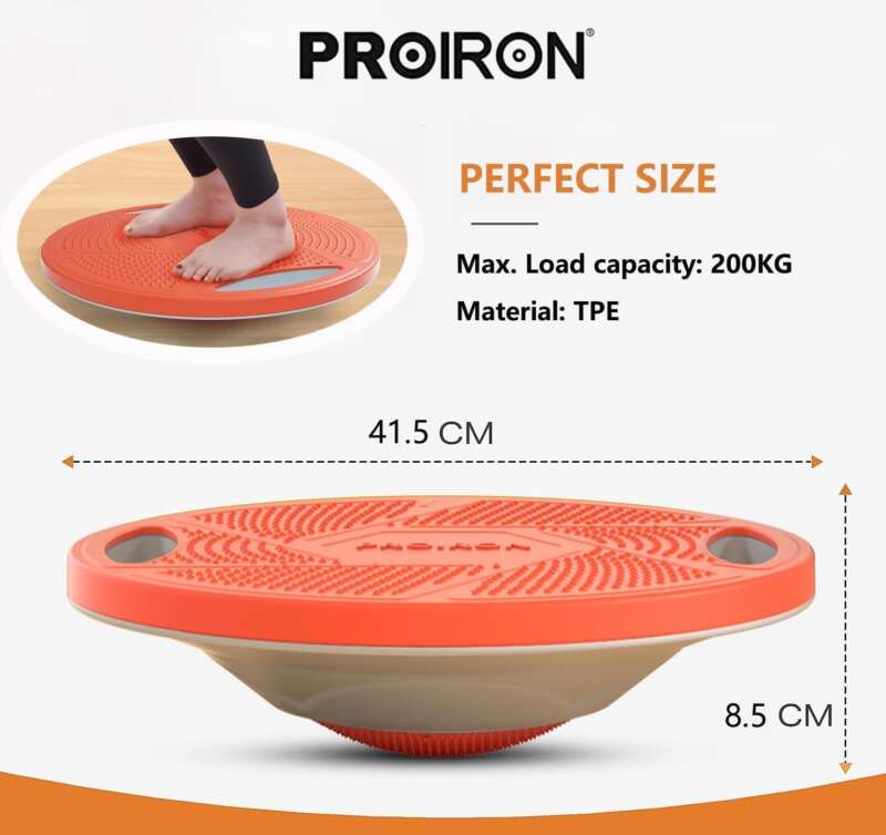 PROIRON Wobble Balance Board, Non-Slip Balance Trainer for Stability training, Core Strength, Rehabilitation, Exercise, Fitness, Adult Physio, Kids Sensory, Home Gym Workout Equipment Men Women, 41cm - Image 4