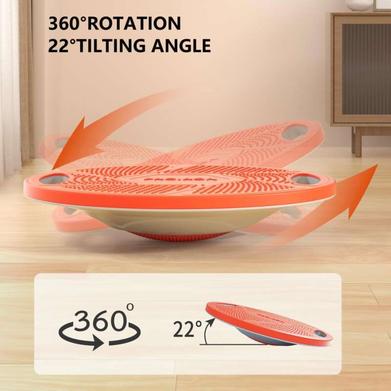 PROIRON Wobble Balance Board, Non-Slip Balance Trainer for Stability training, Core Strength, Rehabilitation, Exercise, Fitness, Adult Physio, Kids Sensory, Home Gym Workout Equipment Men Women, 41cm - Image 5